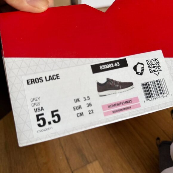 Saucony Women's Eros Lace Sneakers Size 5.5 in Grey - Picture 6 of 6